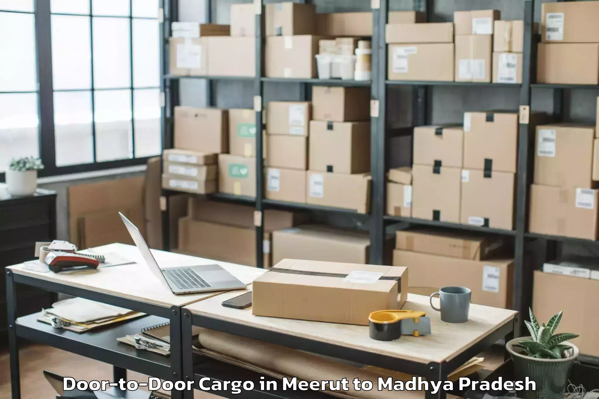 Get Meerut to Pohri Door To Door Cargo